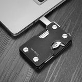 Multi-functional Metal Money Clip Men with Credit Card Wallet and key holder